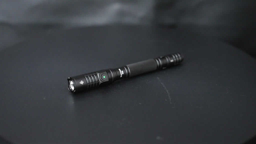 1000LM Rechargeable LED Flashlight, Tactical Tail Switch, USB-C Charging, Pocket Clip for EDC, Camping, Hiking, Emergency