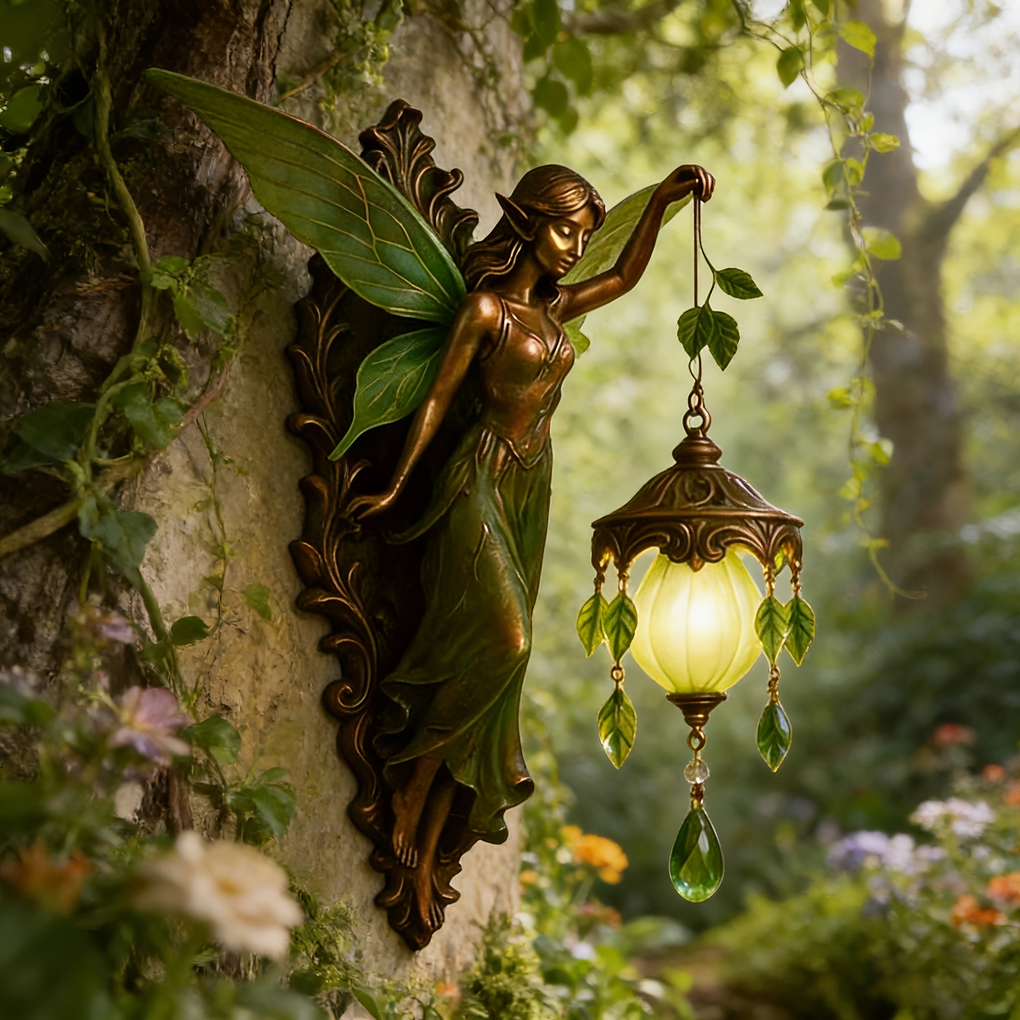 9.84-Inch Elf Wall Light - Classic Night Lamp, Graceful Fairy Style, Gentle Eye-Friendly Illumination, Perfect for Indoor Decoration, Holiday Home Decor, Bedroom & Dining Room Highlights - Whimsical Theme Decorative Lighting (Batteries Excluded)
