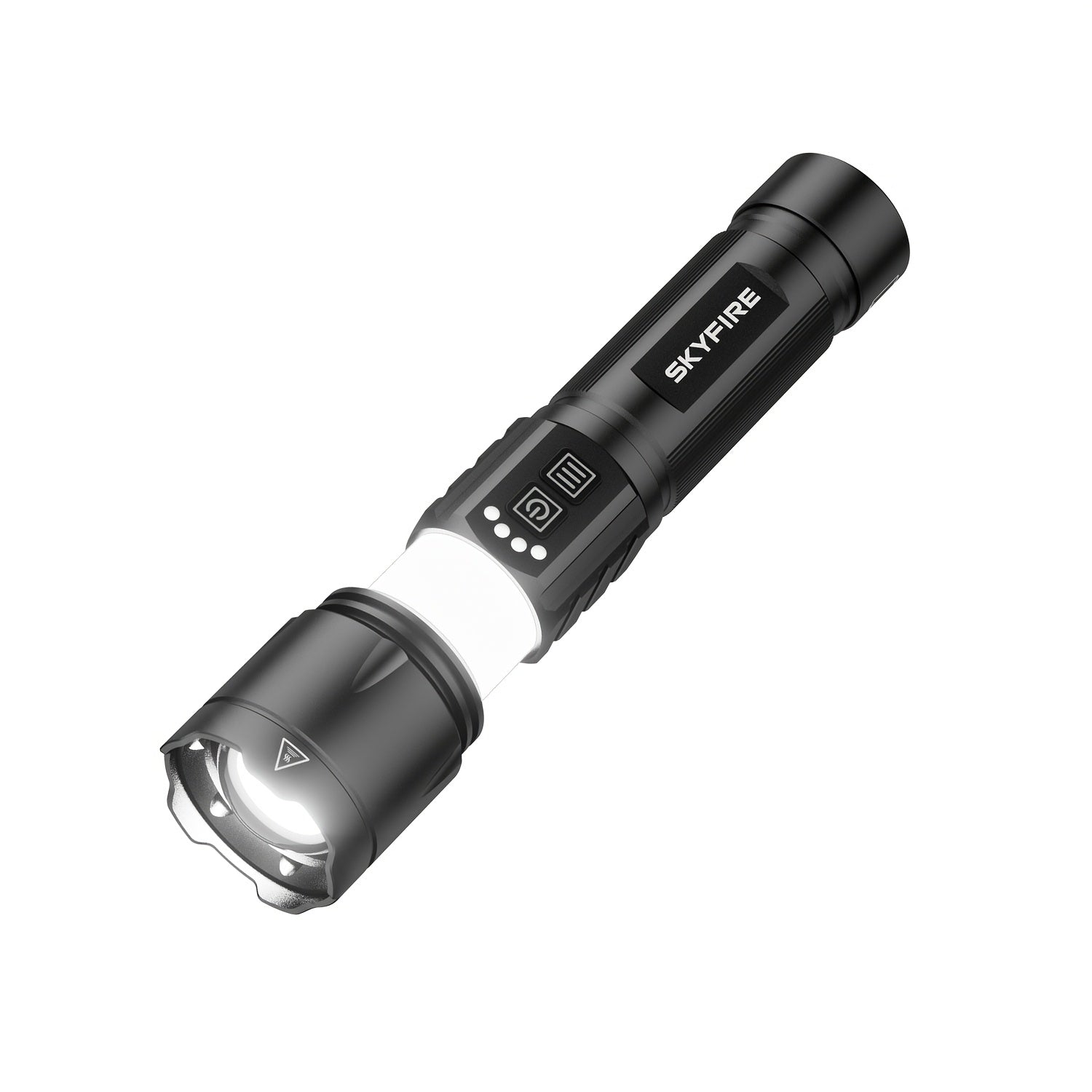 SKYFIRE Multi-Function LED Flashlight, Rechargeable 5000mAh Work Light with Zoom & Multiple Modes for Home Use, Garage & Repair